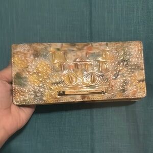 Excellent Brahmin Multicolor Crocodile Embossed Wallet